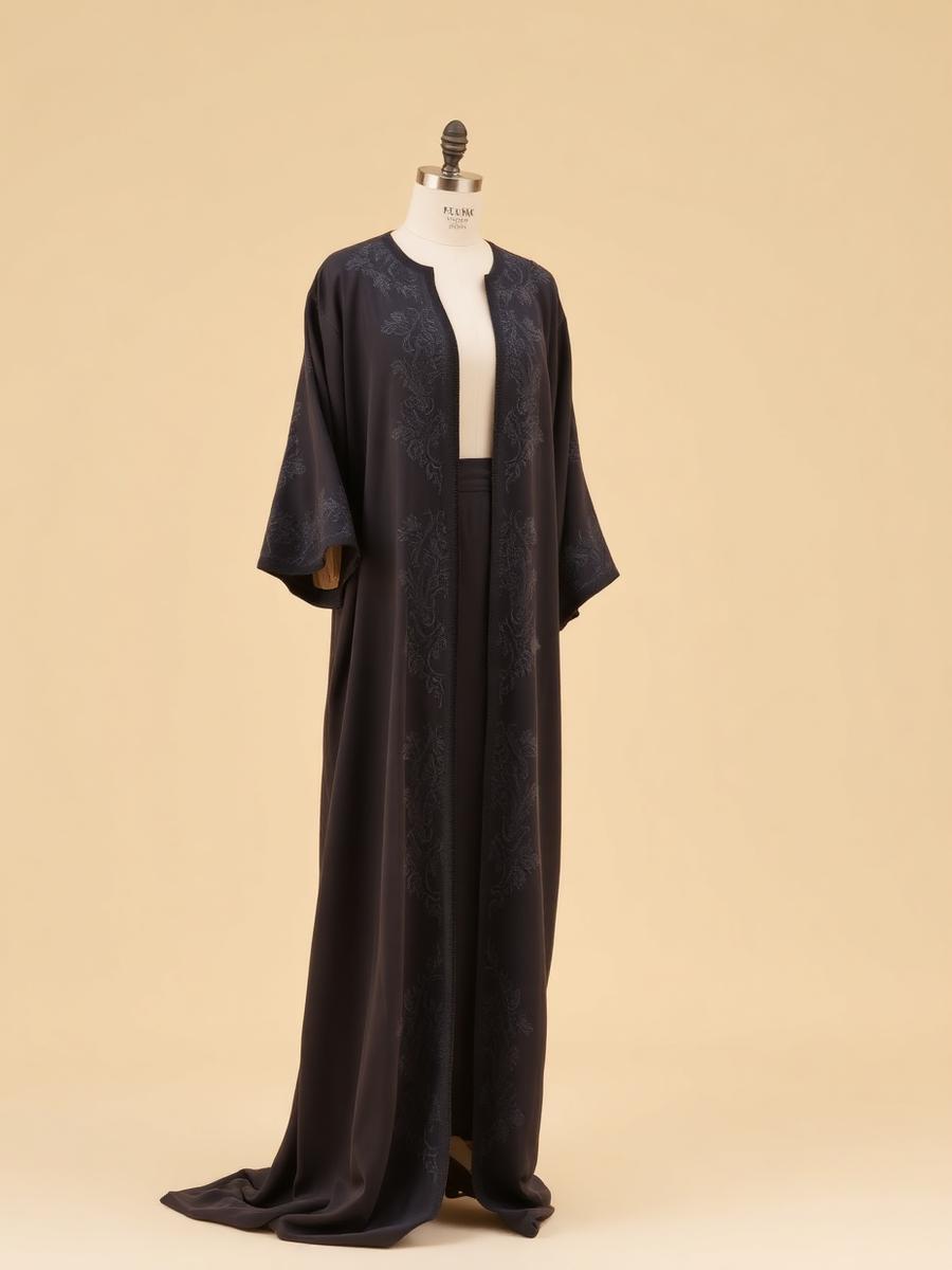 Haya Pearl Embroidered Abaya